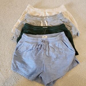 Aerie Women's Casual Shorts Set - Blue, Green, White, Grey